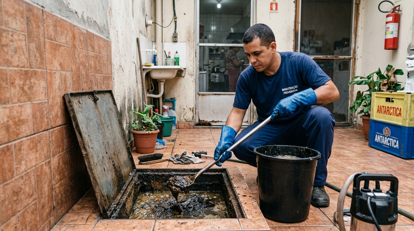 Remoção de Gordura Acumulada na Baía do Sol, Belém‑PA