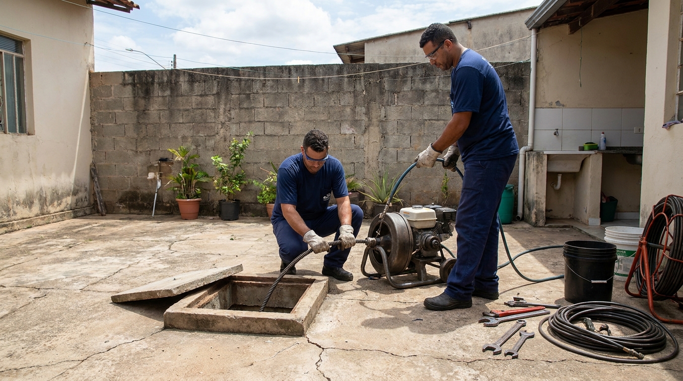Sucção de Resíduos na Utinga, Belém‑PA